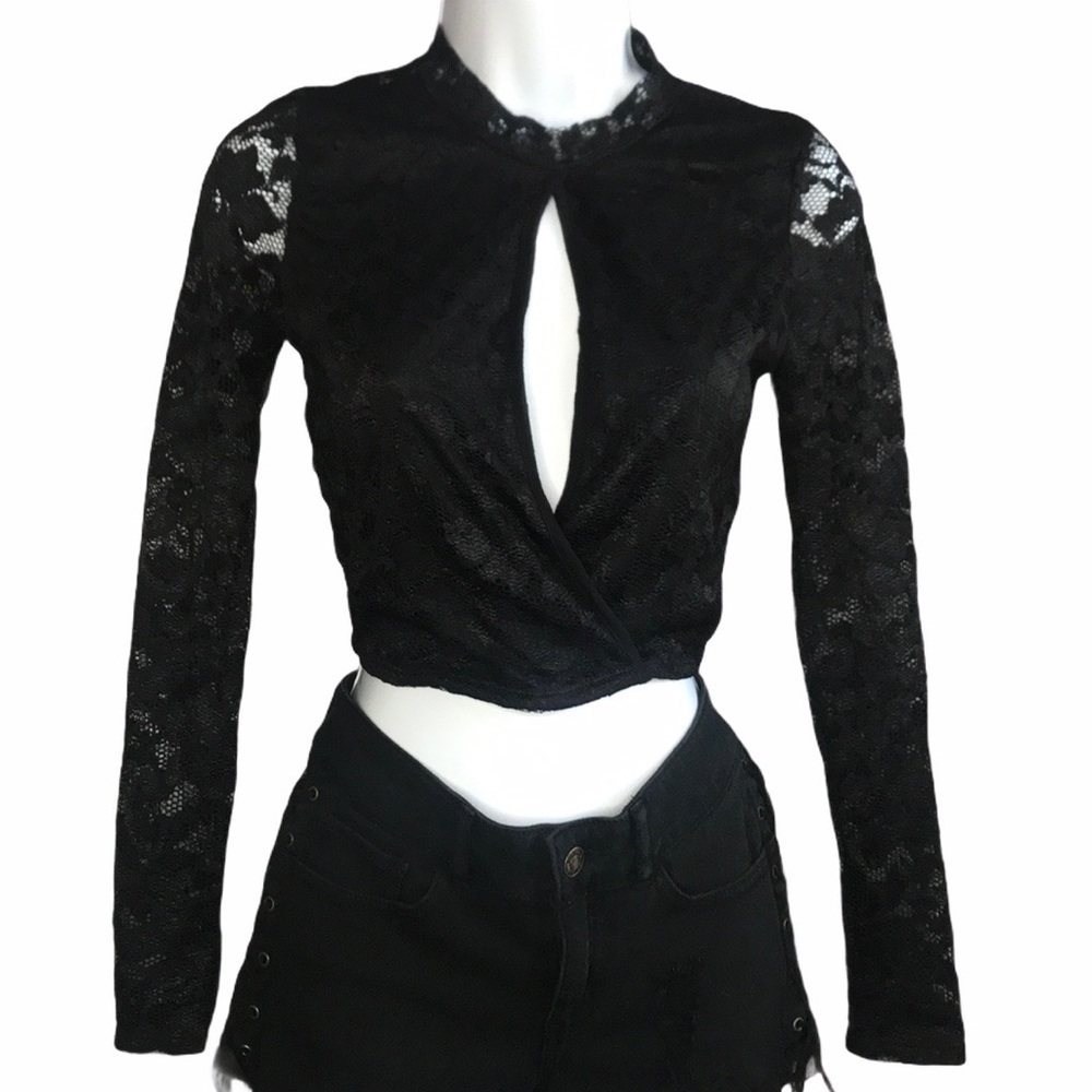 NWOT Charlotte Russee Black Top XS